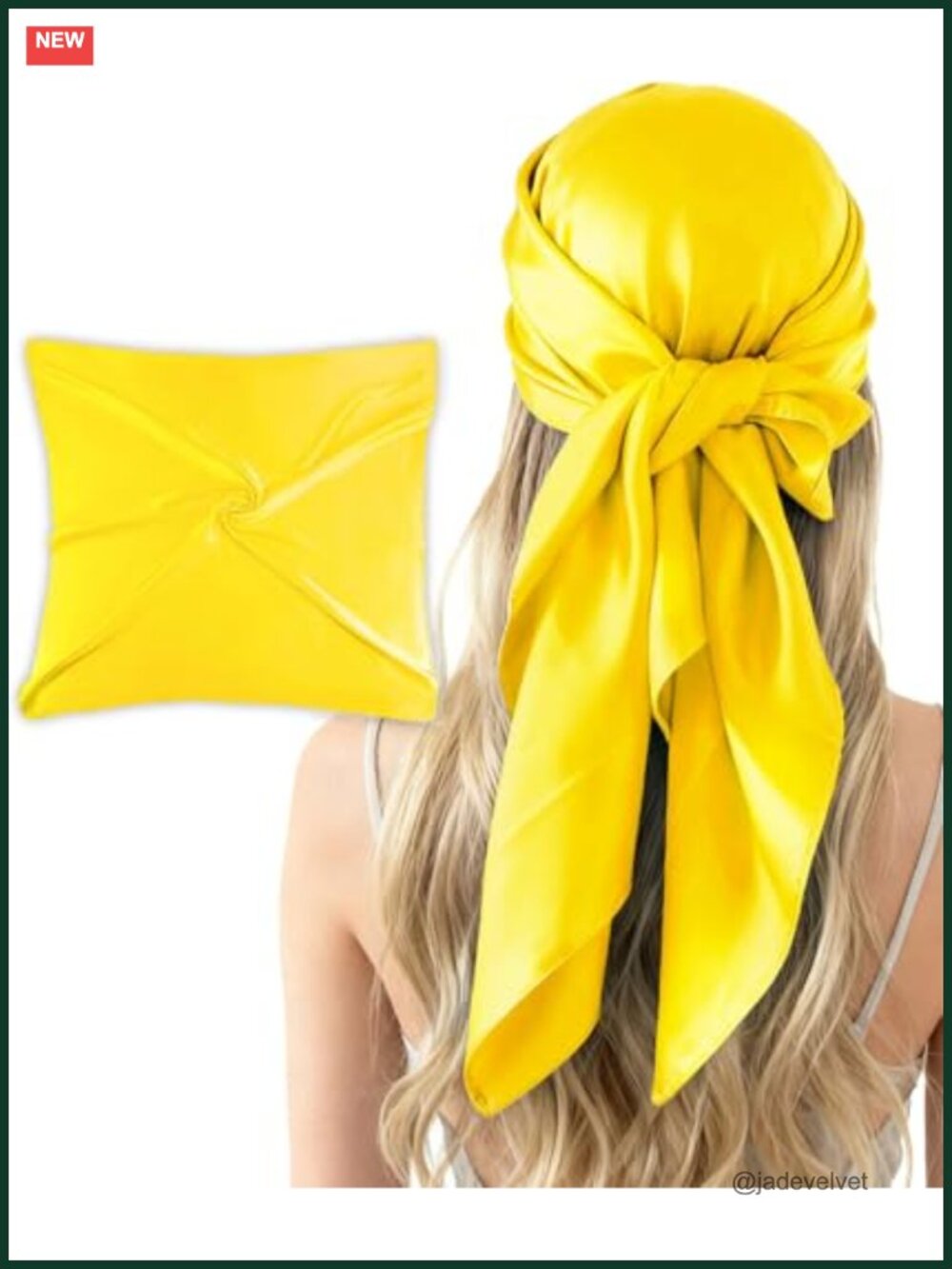 35 Inch Large Satin Square Scarf Women Silk Feel Wrap Shawl Headscarf Bandana